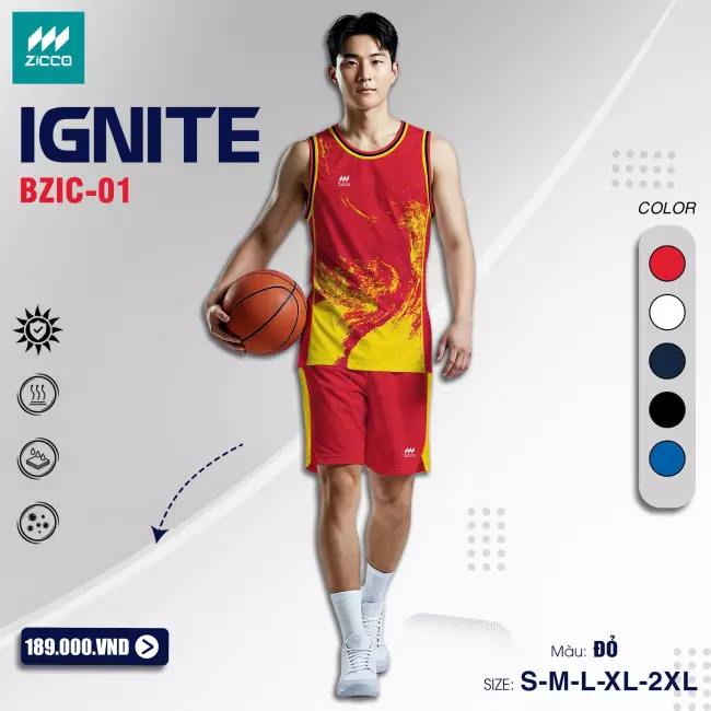 Quần áo bóng rổ - Zicco Ignite