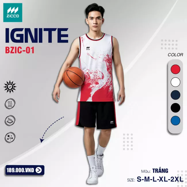 Quần áo bóng rổ - Zicco Ignite