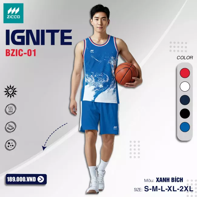 Quần áo bóng rổ - Zicco Ignite