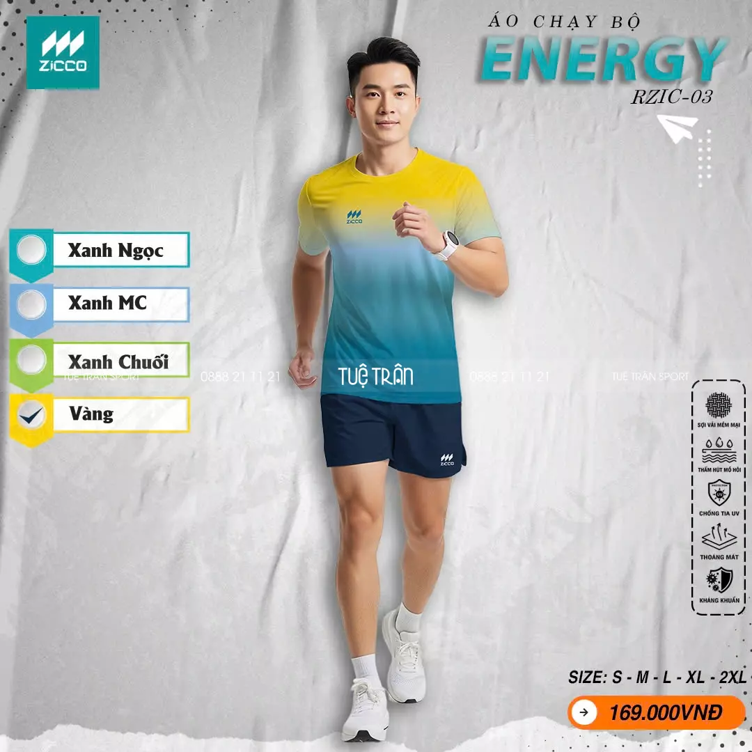 Áo chạy bộ Nam - Zicco Energy