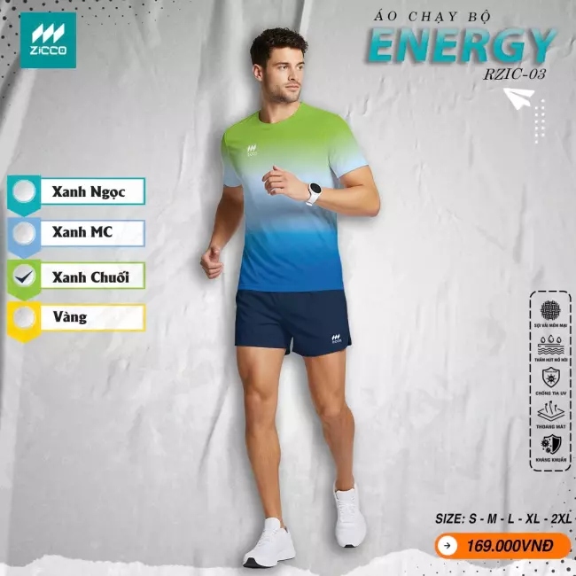 Áo chạy bộ Nam - Zicco Energy