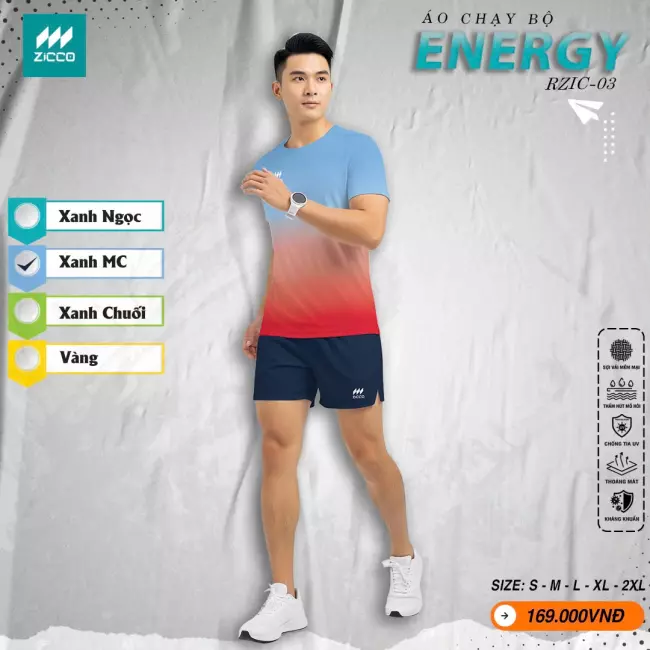 Áo chạy bộ Nam - Zicco Energy