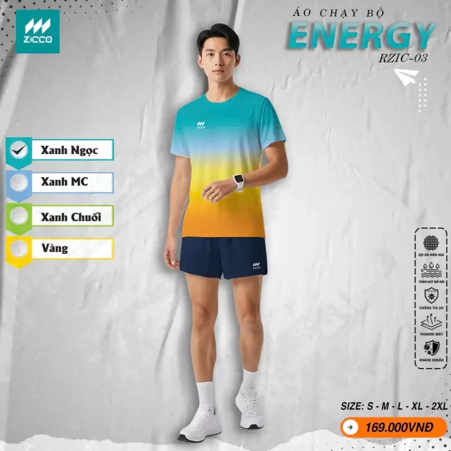 Áo chạy bộ Nam - Zicco Energy