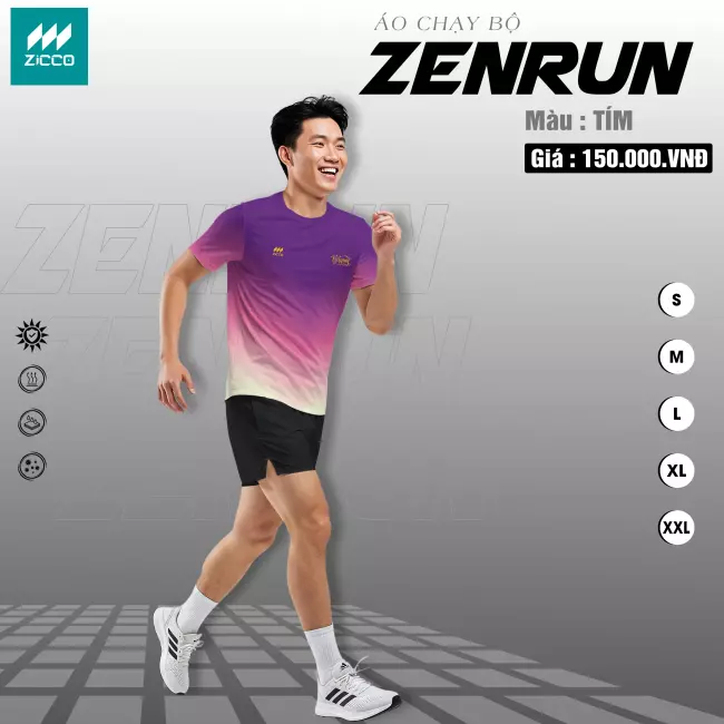 Áo chạy bộ Nam - Zicco Zenrun