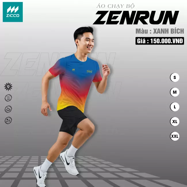 Áo chạy bộ Nam - Zicco Zenrun
