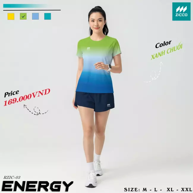 Áo chạy bộ Nữ - Zicco Energy