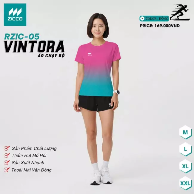 Áo chạy bộ Nữ - Zicco Vintora