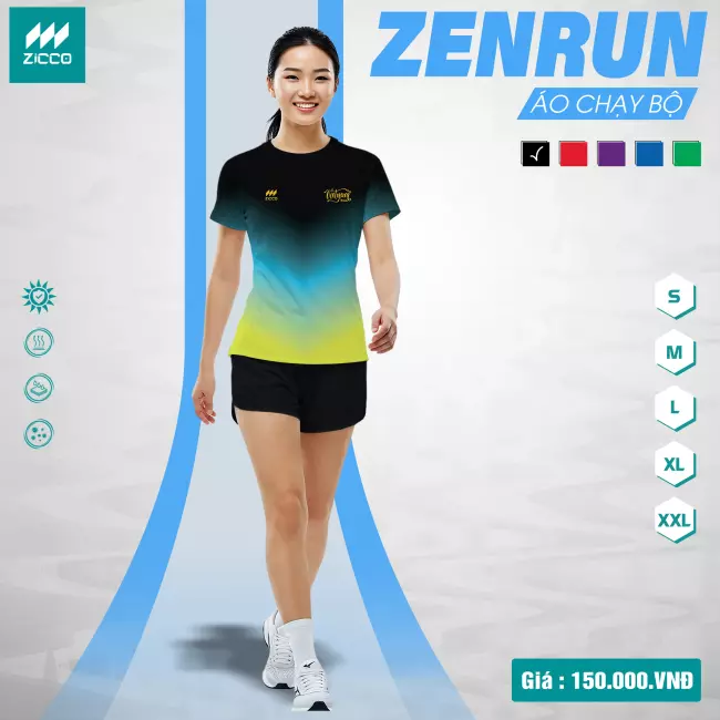 Áo chạy bộ Nữ - Zicco Zenrun