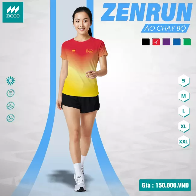 Áo chạy bộ Nữ - Zicco Zenrun