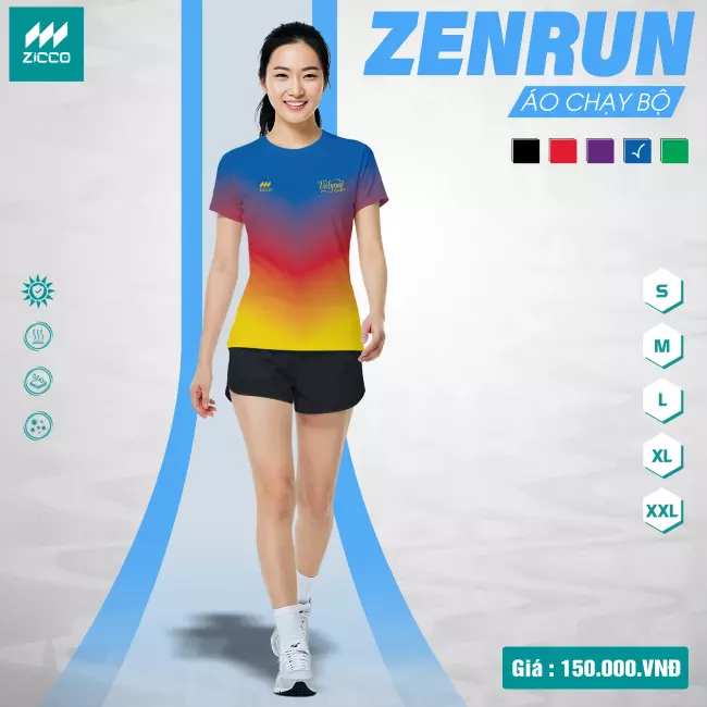 Áo chạy bộ Nữ - Zicco Zenrun