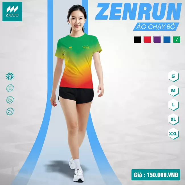 Áo chạy bộ Nữ - Zicco Zenrun