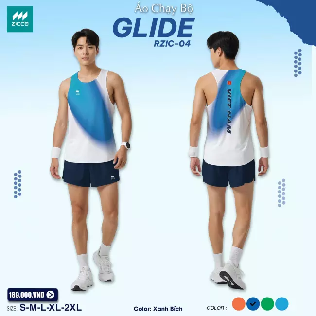 Áo chạy bộ sát nách - Zicco Glide