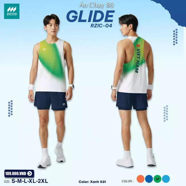 Áo chạy bộ sát nách - Zicco Glide
