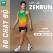 Áo chạy bộ sát nách - Zicco Zenrun