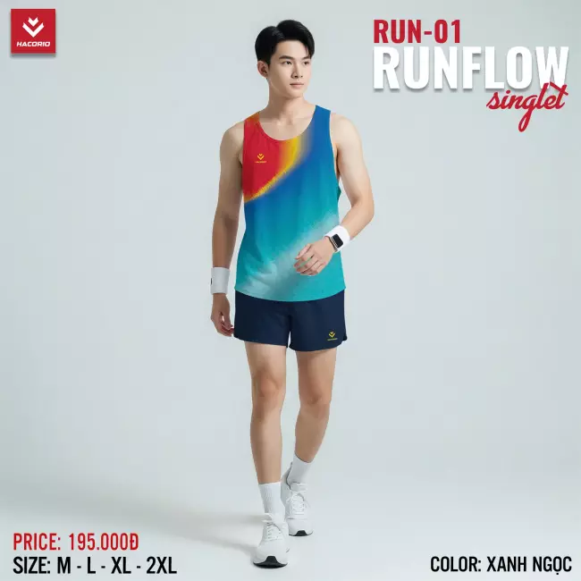 Áo chạy bộ sát nách - Hacorio Runflow