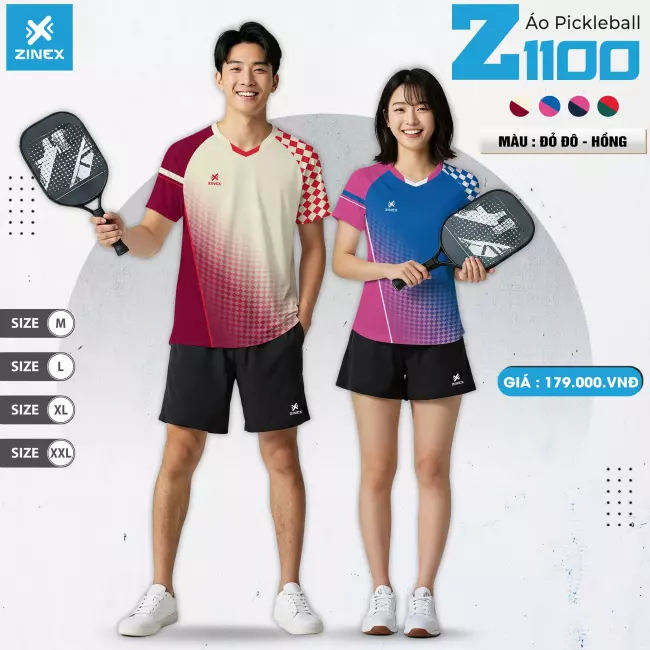 Áo pickleball Nam - Zinex Z1100