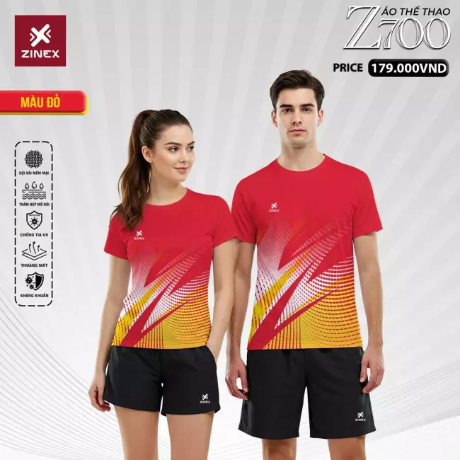 Áo pickleball Nam - Zinex Z700
