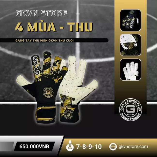 Găng tay thủ môn GKVN 4 mùa