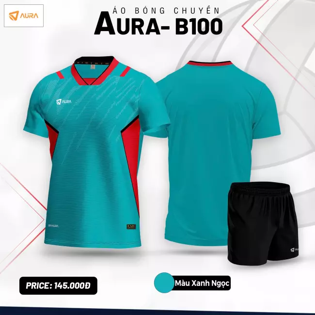 Quần áo bóng chuyền nữ Aura B100