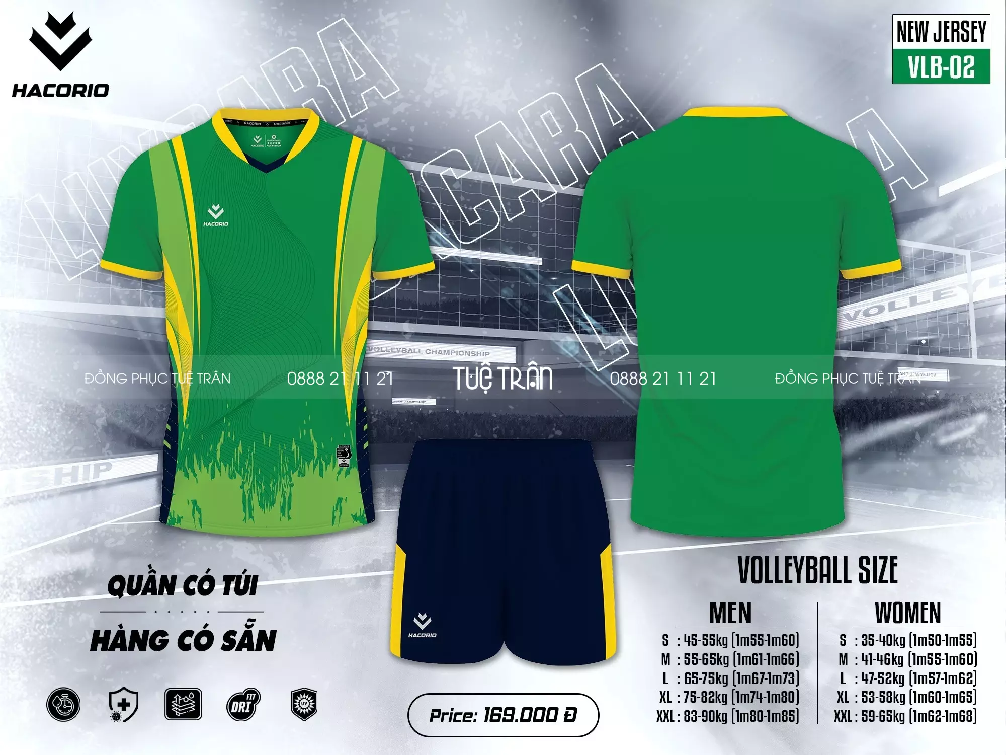Quần áo bóng chuyền nam Hacorio Luxcara