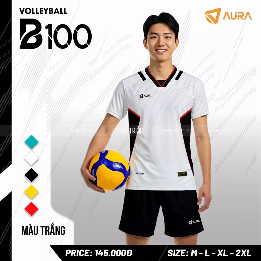 Quần áo bóng chuyền nam Aura B100