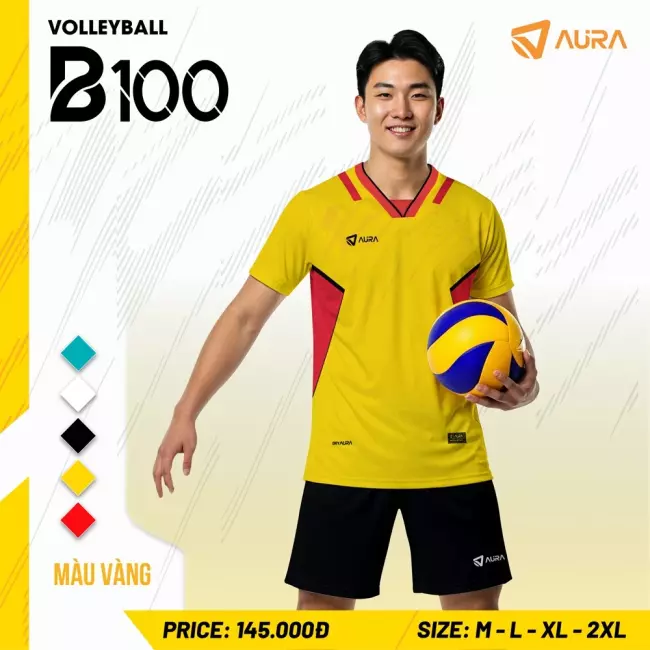 Quần áo bóng chuyền nam Aura B100