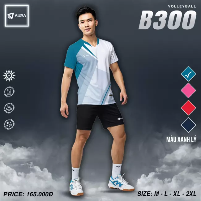 Quần áo bóng chuyền Nam - Aura B300