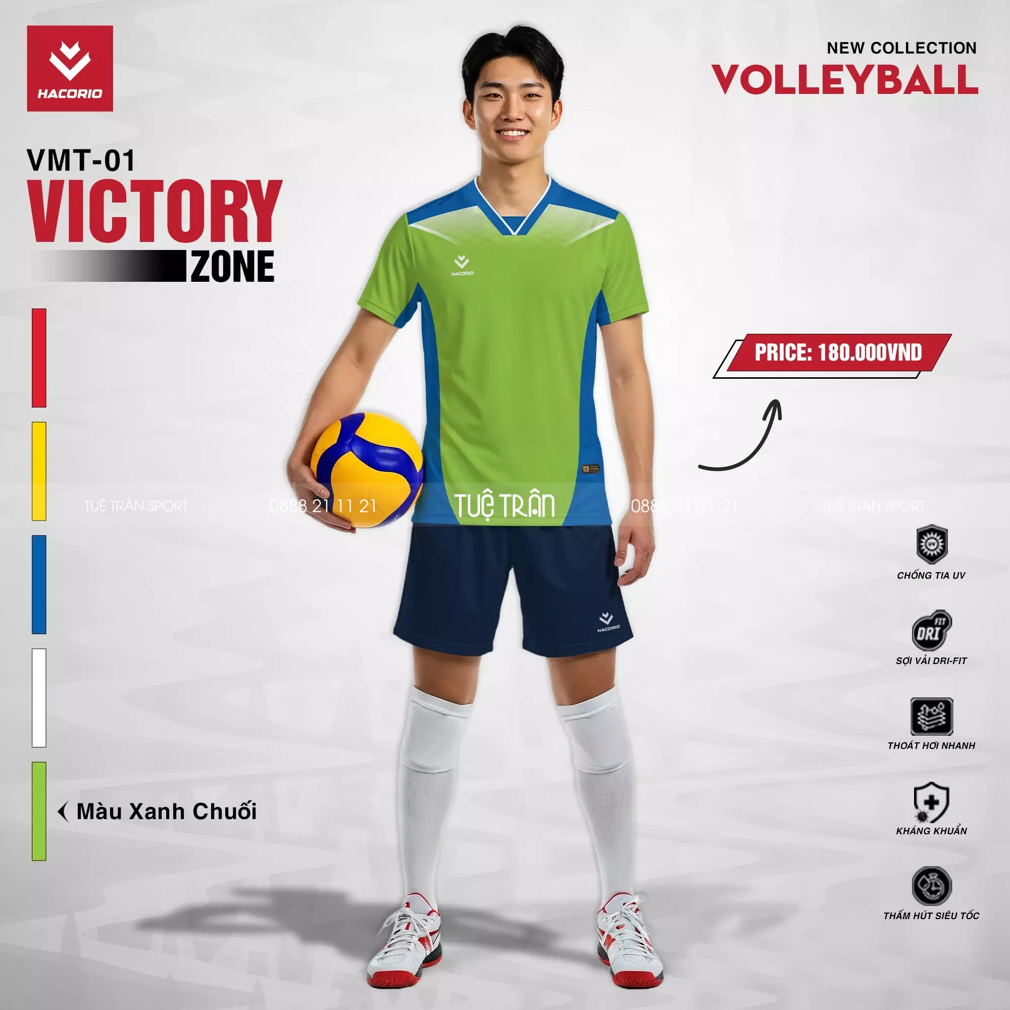 Quần áo bóng chuyền Nam - Hacorio Victory Zone