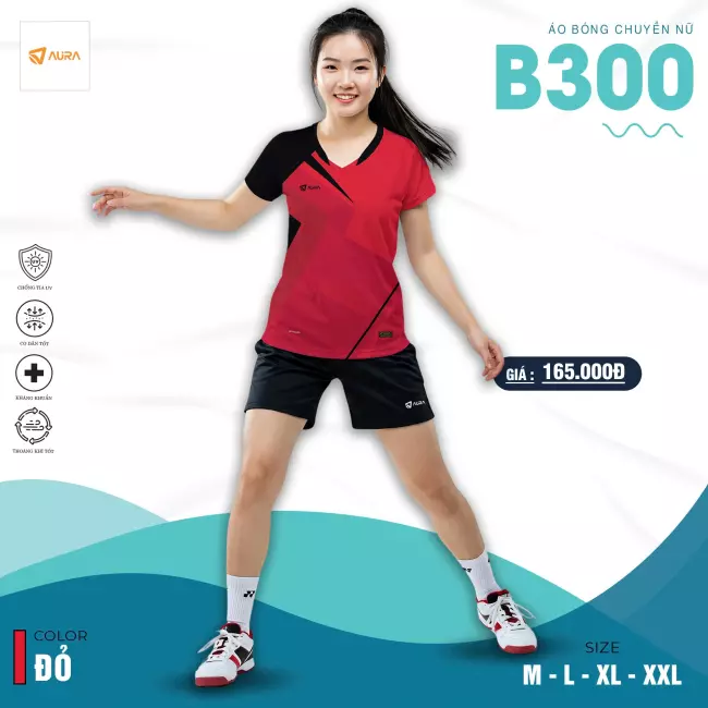 Quần áo bóng chuyền Nữ - Aura B300