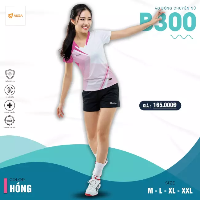 Quần áo bóng chuyền Nữ - Aura B300