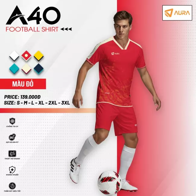 Quần áo bóng đá Aura A40