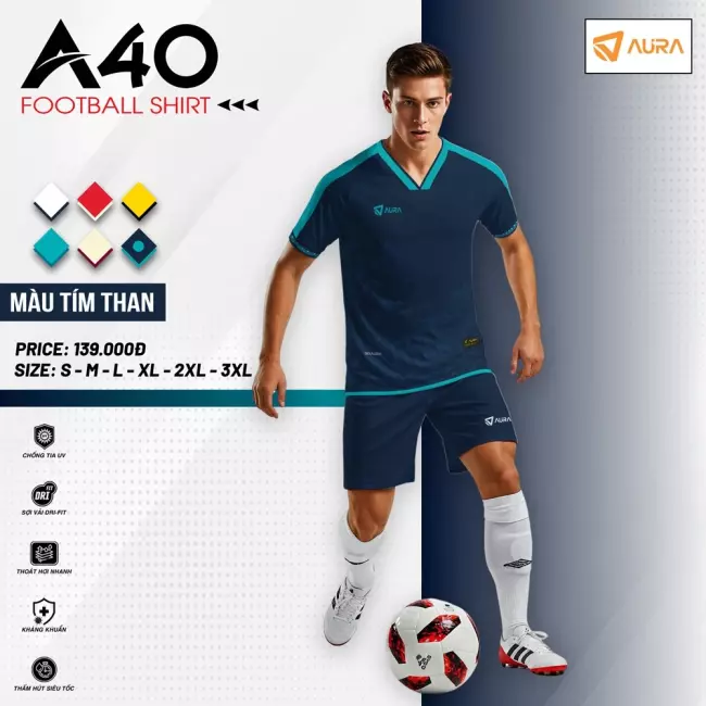 Quần áo bóng đá Aura A40