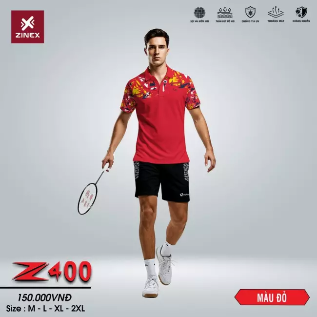 Áo cầu lông Nam - Zinex Z400