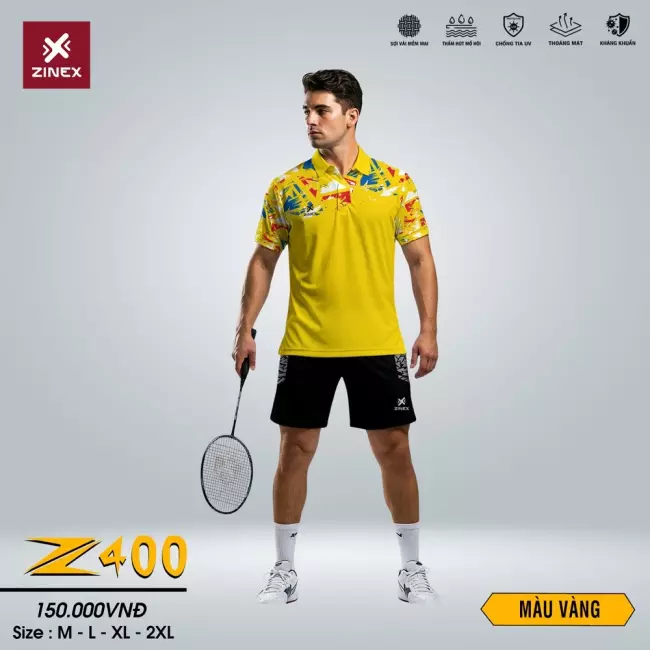 Áo cầu lông Nam - Zinex Z400