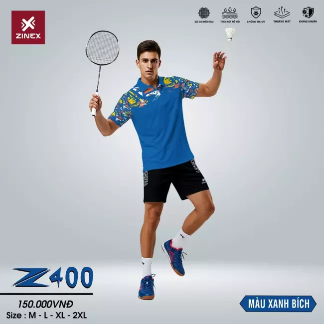 Áo cầu lông Nam - Zinex Z400