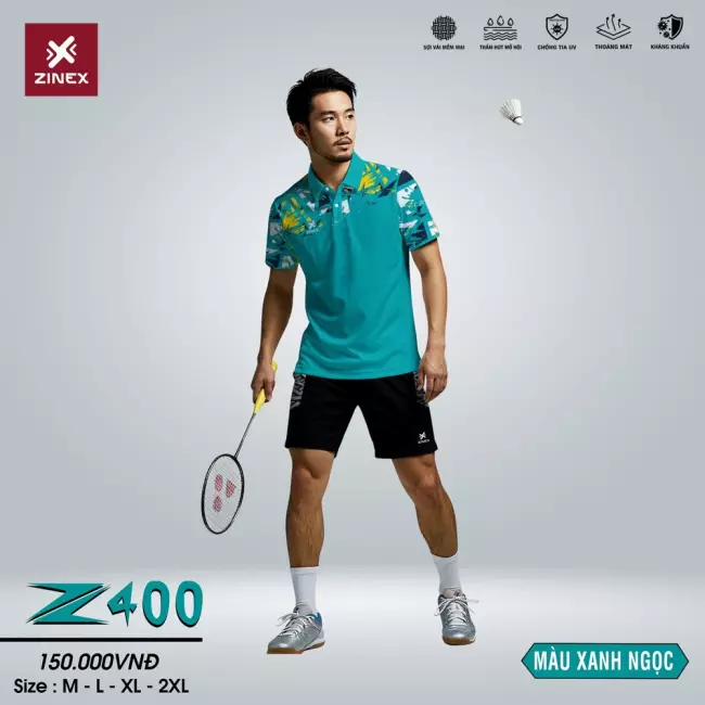 Áo cầu lông Nam - Zinex Z400