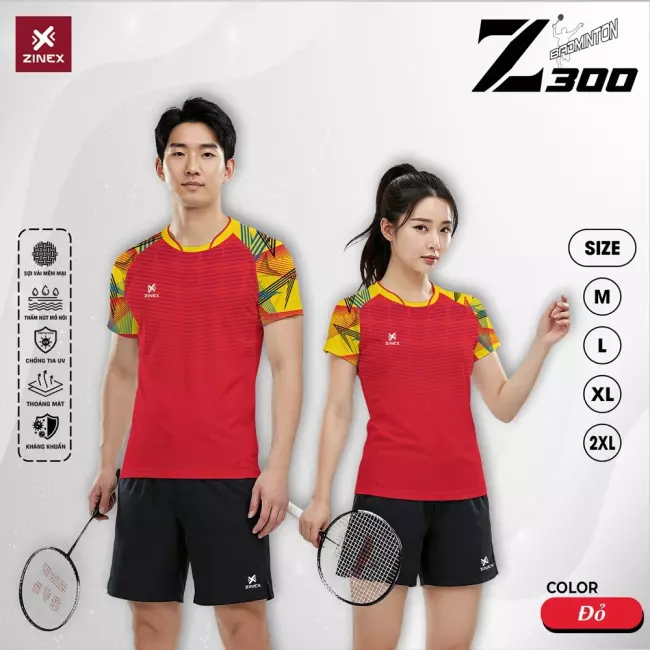 Áo cầu lông nam Zinex Z300