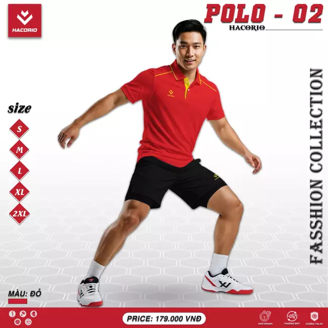 Áo cổ trụ thể thao Hacorio Polo 02