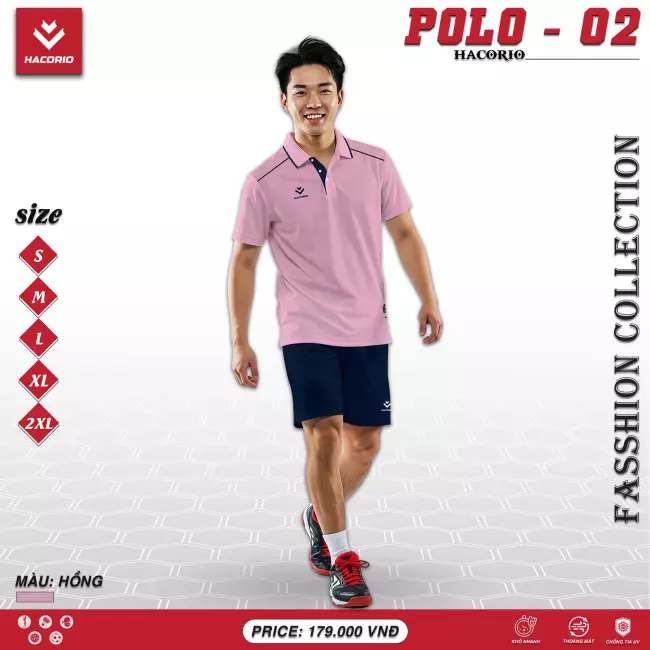 Áo cổ trụ thể thao Hacorio Polo 02