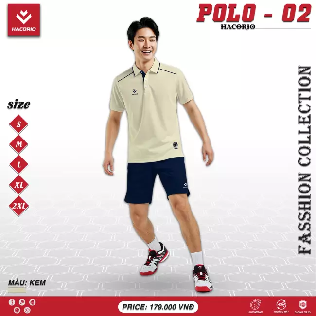Áo cổ trụ thể thao Hacorio Polo 02