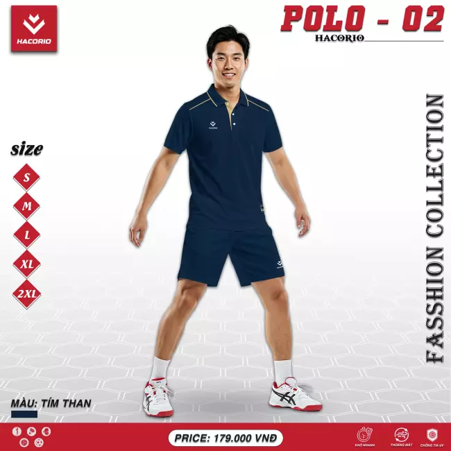 Áo cổ trụ thể thao Hacorio Polo 02