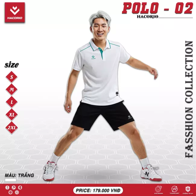 Áo cổ trụ thể thao Hacorio Polo 02