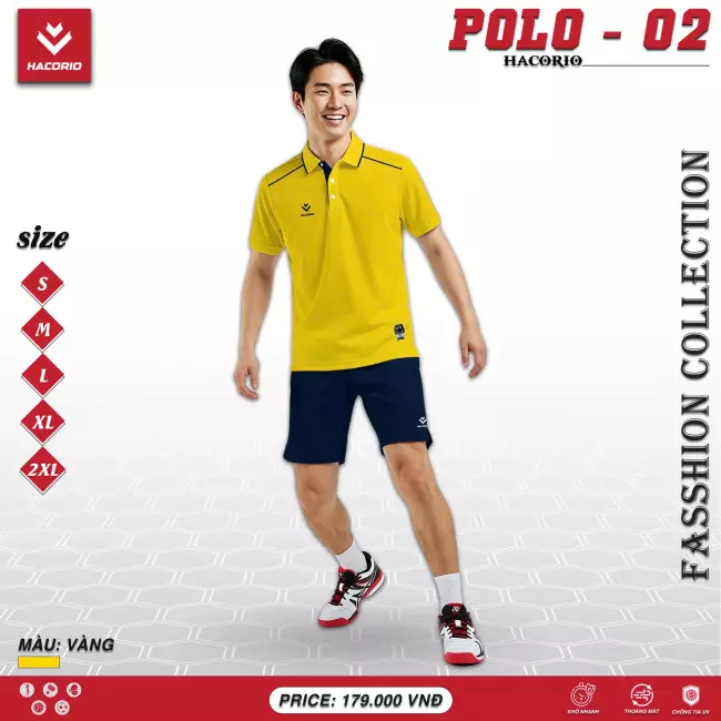 Áo cổ trụ thể thao Hacorio Polo 02
