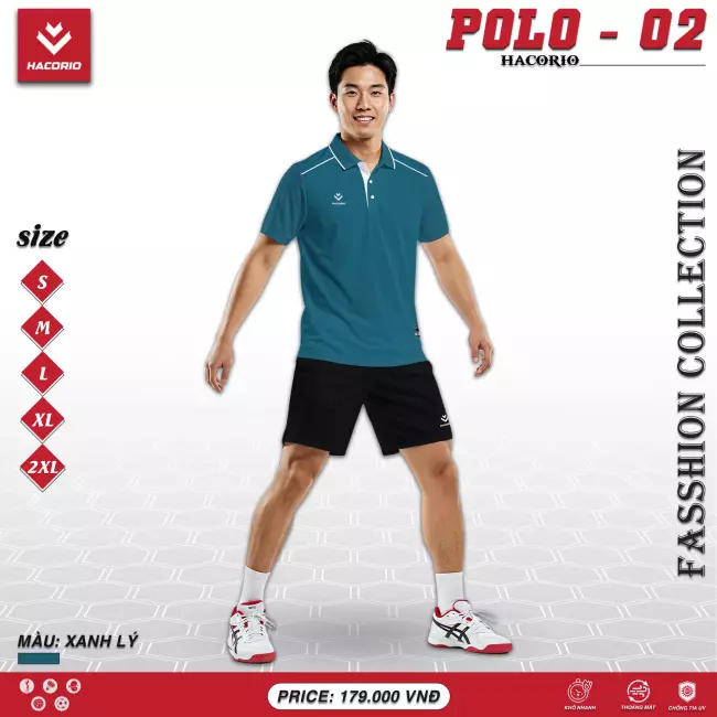 Áo cổ trụ thể thao Hacorio Polo 02