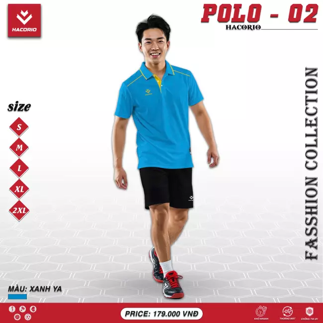 Áo cổ trụ thể thao Hacorio Polo 02