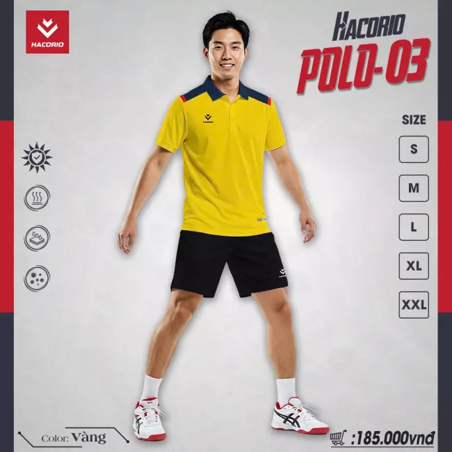 Áo cổ trụ thể thao Hacorio Polo 03