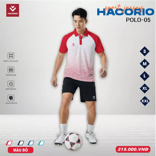 Áo cổ trụ thể thao - Hacorio Polo 05