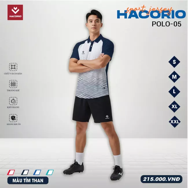 Áo cổ trụ thể thao - Hacorio Polo 05