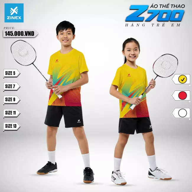 Áo cầu lông trẻ em - Zinex Z700