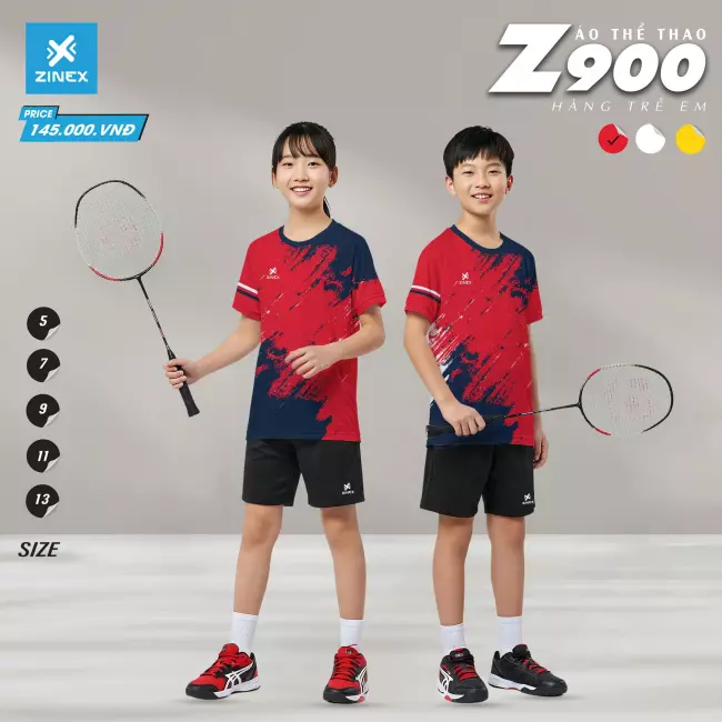 Áo cầu lông trẻ em - Zinex Z900